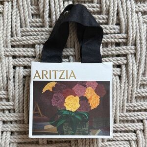Aritzia Mini Floral Shopping Gift Bag for Gift Card Tiny Tote